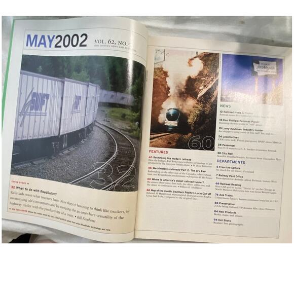 Vtg Lot 4 Trains May Jun Jul Aug 2002 Magazine Railroad Engineer Locomotive - Picture 4 of 11